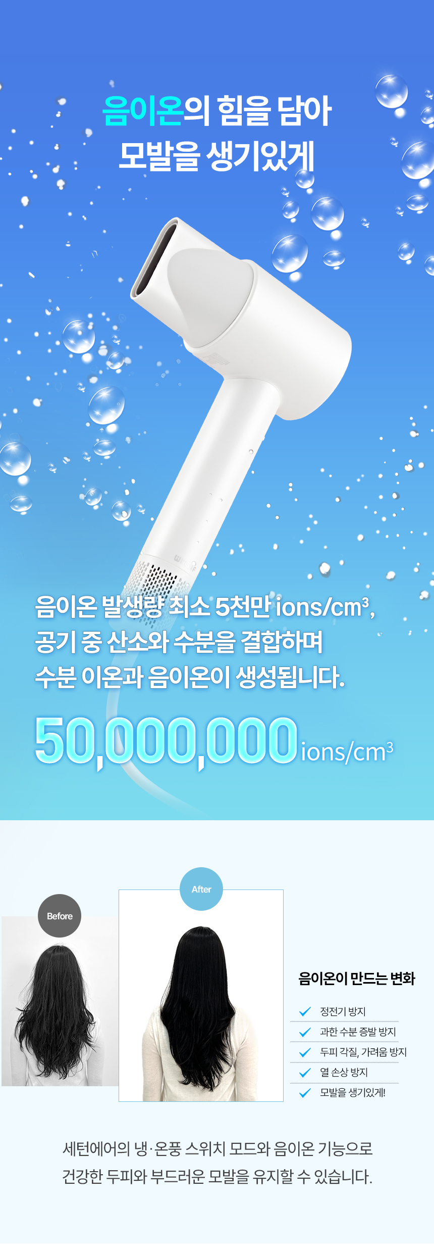 [윈세프] 음이온 저소음 BLDC 호텔 드라이어 세턴에어 WTH-S1.S2 상세 이미지 40
